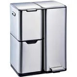 Hti-Living Mülltrennsystem 60 l Silber