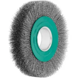 Lessmann Draht-Rundbürste (grün) INOX-Draht 0,30 mm, Bürsten-⌀xBesatzbreite: 178X32 mm