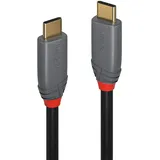Lindy 36909 7m USB 3.2 Typ C Kabel, 10Gbit/s, 100W PD, Anthra Line