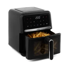huslog Heißluftfritteuse 5L Airfryer XL schwarz