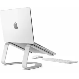 Twelve South Curve SE für MacBooks und Laptops | Aluminium Ergonomischer Desktop-Kühlständer für Zuhause oder Büro, Silber