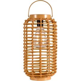 Pauleen Laterne Kunststoff/Rattan/Metall 1 x 5 lm beige