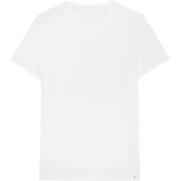 HOM T-Shirt mit V-Ausschnitt, Weiss, M