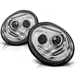 LED Angel Eyes Scheinwerfer für VW New Beetle 98-05 chrom