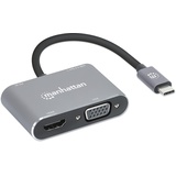 Manhattan USB-C auf HDMI & VGA 4in1 Konverter Power Delivery