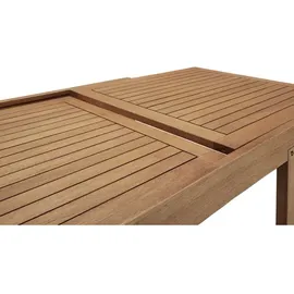 Merxx Balkonausziehtisch 130 x 70 x 74 cm Eukalyptus