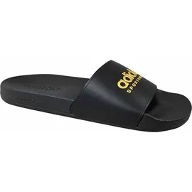 adidas Shower Adilette Core Black / Cloud White / Matte Gold 39