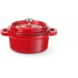 HENDI Emaillierter Gusseisentopf, Rot,