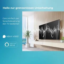 Toshiba QLED Fernseher 65 Zoll Smart TV, VIDAA 4K UHD HDR, Triple-Tuner, 65QV2363DA