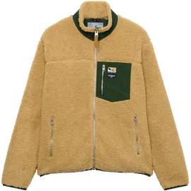 Superdry MOUNTAIN FULL ZIP FLEECE Sweatjacke Herren Beach Sand Marl/Mount View Grn M