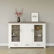 Set One by Musterring Highboard York Dekor Pino-Aurelio / Eiche Nelson