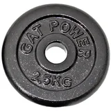 4x Hantelscheibe 2,5 kg aus Gusseisen – 31/32 mm Loch – Gewichtsscheiben - 10 KG
