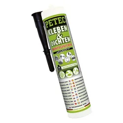 PETEC 94729 Kleben & Dichten Montagekleber Schwarz 290ml Primerlose Anwendung