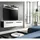 xonox.home Canu Lowboard 170x38x33 cm Basalt grau/Weiß Spanplatte/Melamin