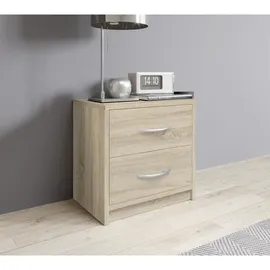 SchlafKONTOR Nachttisch PEPE braun Eiche Sonoma B:38,5cm H:39cm T:28,2cm, Tische,