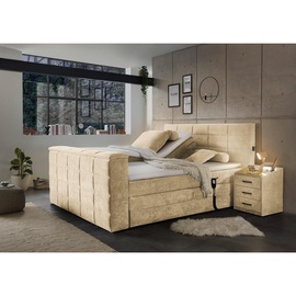 U N O Sports Carryhome Boxspringbett Sandfarben + beige ¦ Maße (cm): B: 202 H: 123