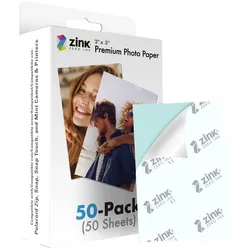 Polaroid Zink Premium Fotopapier 2x3" (50), Glanz, 2x3", Mehrfarbig, 50 Blätter,