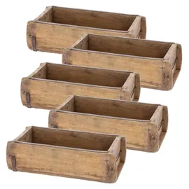 Novaliv Aufbewahrungskiste Vintage 30 x 15 x 10 cm 5-tlg. braun