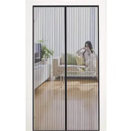 luxuskollektion Fliegengitter Tür Magnet 140 x 240 cm Schwarz