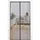 luxuskollektion Fliegengitter Tür Magnet 140 x 240 cm Schwarz