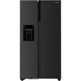 Heinner HSBS-HM513NFIMDXE++, Freistehend, Amerikanische Tür, Schwarz, 2 Tür(en), Berührung, LED - Schwarz