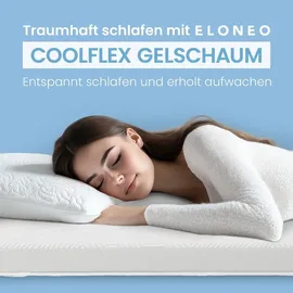 eloneo Gel Topper 5 cm hoch 180 x 200 cm weiß