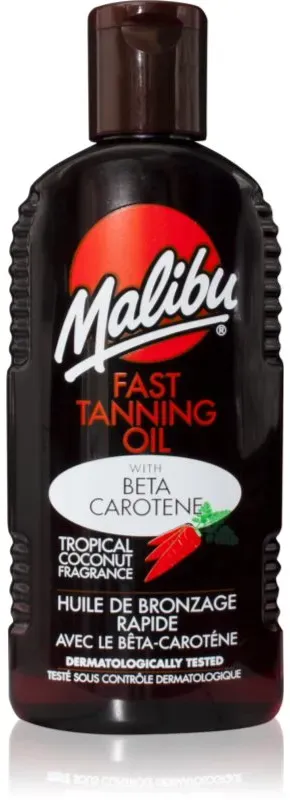 Malibu Fast Tanning Oil Produkt zur Beschleunigung und Verlängerung der Bräunung 200 ml