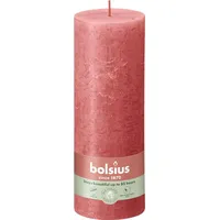 Bolsius Rustik Stumpenkerze 19 x 6.8 cm rosa blüte