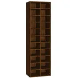 vidaXL Schuhregal Braun Eichen-Optik 54x34x183 cm Holzwerkstoff