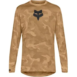 Fox Herren Ranger Tru Dri LS Trikot (Größe L, braun)