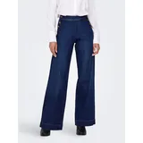 Only High-waist-Jeans "ONLMADISON HW BUTTON WIDE DNM GEN533NOOS", Damen, Gr.