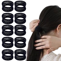 Elastische Haarbänder, 10 Stück Haargummis Seile Pferdeschwanz Halter Haargummis Haargummis für Frauen Mädchen Haarschmuck (schwarz)