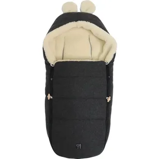 Kaiser Baby, Kinderwagen Fusssack, Hoody Maus Wool Babyschalen Woll Fußsack Dark grey)