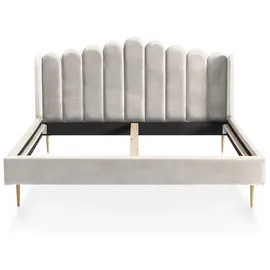 SalesFever Muschelbett 140 x 200 cm Beige