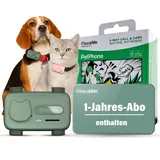 GlocalMe PetPhone GPS Tracker Hund, AI-Gesundheitsmonitor & Aktivitätstracking, Weltweite Live-Ortung & 6 Ortungstechnologien, Weglaufalarm, GPS Tracker Katze (Grün-1Jahr ABO)