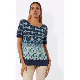 CREATION L Mesh-Shirt Blau 36