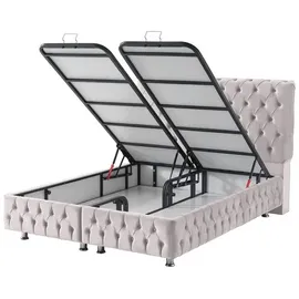 Sitheim Boxspringbett Design Saphira Bett inkl Matratze - Beige