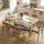 Homcom Klapptisch 80 x 73 x 120 cm Eiche