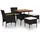 vidaXL Garten-Essgruppe 5-tlg. schwarz 46169
