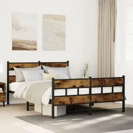 vidaXL Metallbett 140 x 200 cm Braun
