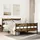vidaXL Metallbett 140 x 200 cm Braun