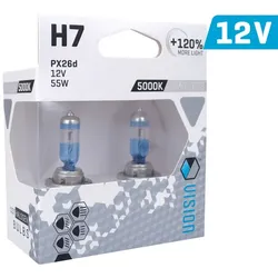 Vision H7 Limitless White Glühlampen +120% Licht Halogen Autolampe 2er