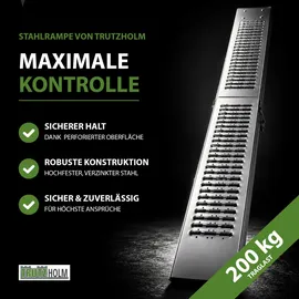 Trutzholm Auffahrrampe 189 cm 200 lg klappbar Stahl geriffelt silber 1 St.
