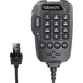 Albrecht Ansteck Sprach-Mikrofon Multifunktionales Mikrofon für AE 5900 Mini SSB