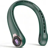 FELIXLEO Mini USB-Ventilator Nackenventilator Tragbar Hals Ventilator Leise LED Akku USB