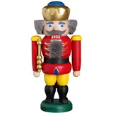 Seiffener Volkskunst eG Nussknacker König 20 cm rot