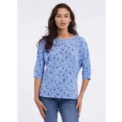 Ragwear Plus Shirt "Shimona Print 3/4" blau 50