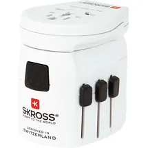 SKROSS Reiseadapter 3xUSB Weiß