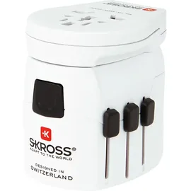 SKROSS Reiseadapter 3xUSB Weiß
