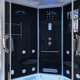 Home Deluxe Dampfdusche EXCLUSIVE schwarz